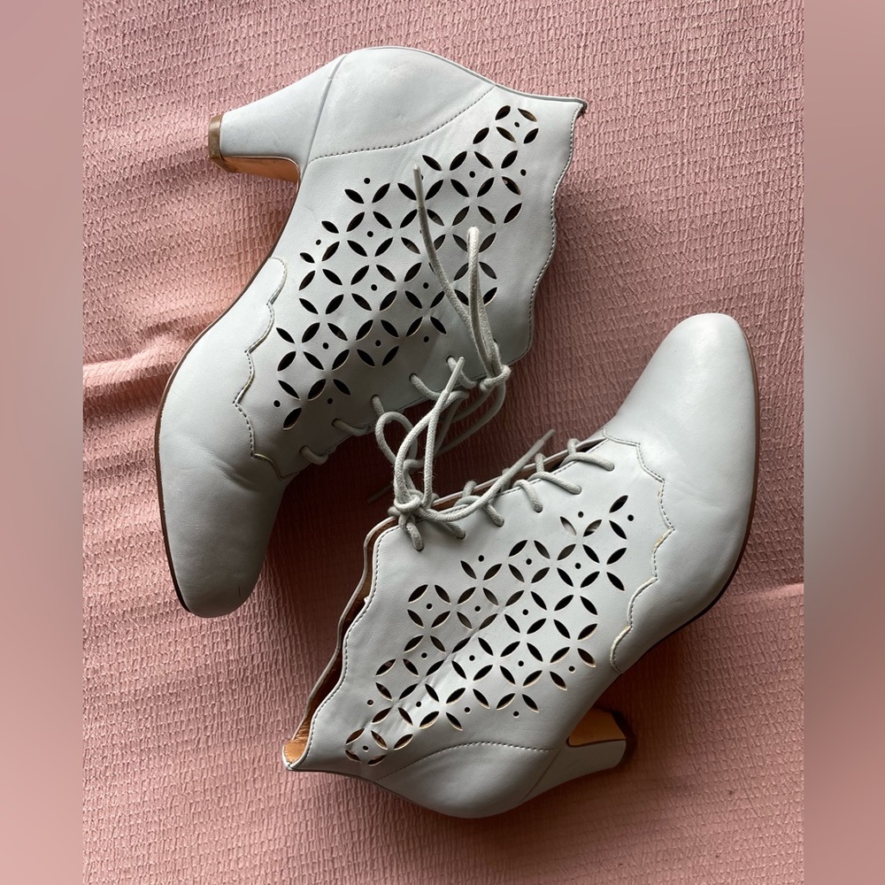 Chelsea Crew Pale Blue Booties Size 6